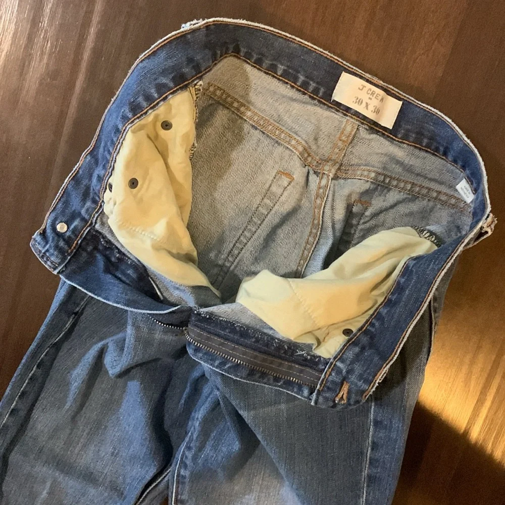 Jcrew men‘s medium bluestraight jeans 30*30